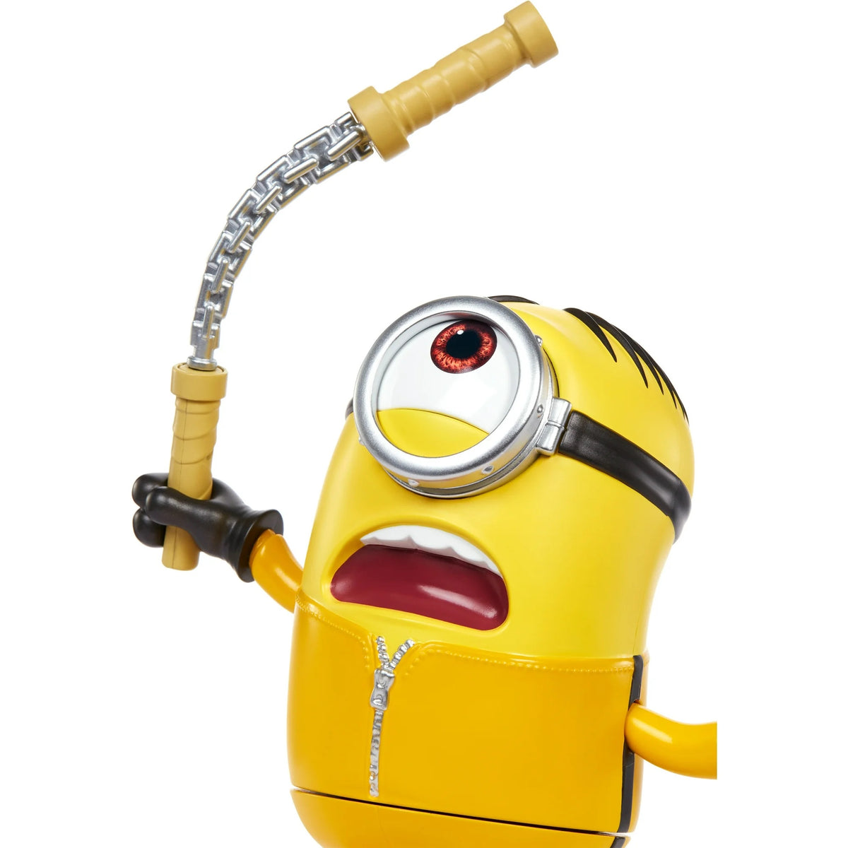 Minions Toy: Rise of Gru Action Figure, Mighty Minions Stuart with Sounds and Motion, 7-inch
