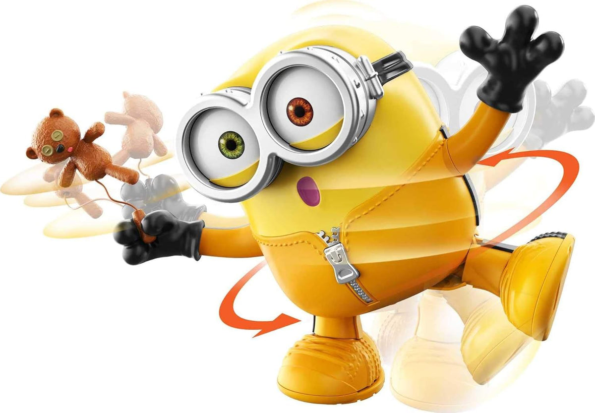 Minions Black Belt Bob, 8-in Character Toy, Animated Actions & Sounds