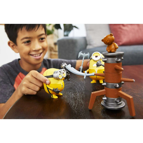 Minions Toy: The Rise of Gru Movie Moments Kung Fu Martial Arts, Kevin & Stewart