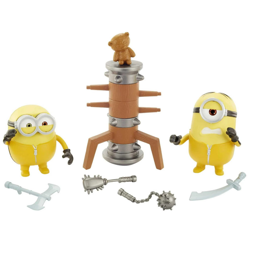 Minions Toy: The Rise of Gru Movie Moments Kung Fu Martial Arts, Kevin & Stewart