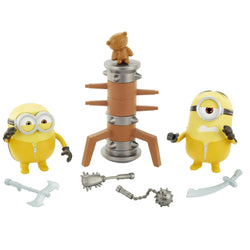 Minions Toy: The Rise of Gru Movie Moments Kung Fu Martial Arts, Kevin & Stewart