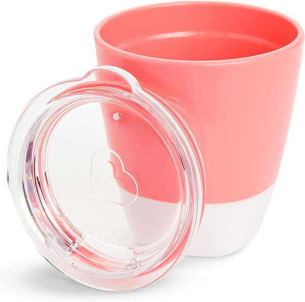 Munchkin Splash Toddler Cups & Lids, 2 Pack Pink/Purple