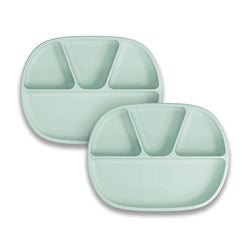 NUK Silicone Baby Toddler suction plates, 2 Pack