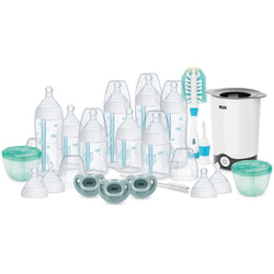 NUK Smooth Flow Pro Anti-Colic Baby Bottles, Bottle Warmer & Accessories 20 Piece Gift Set