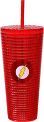 The Flash Diamond Tumbler with Straw, Double Wall Insulated, 20 oz