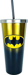 Batman Stainless Steel Travel Cup with Straw, 24 Oz.
