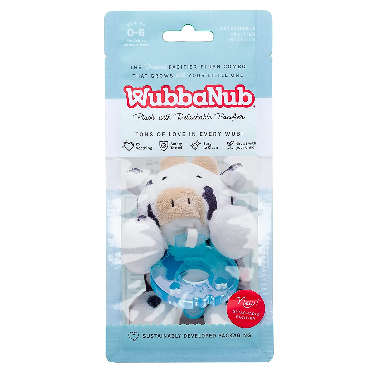 WubbaNub Detachable Pacifier - Cow