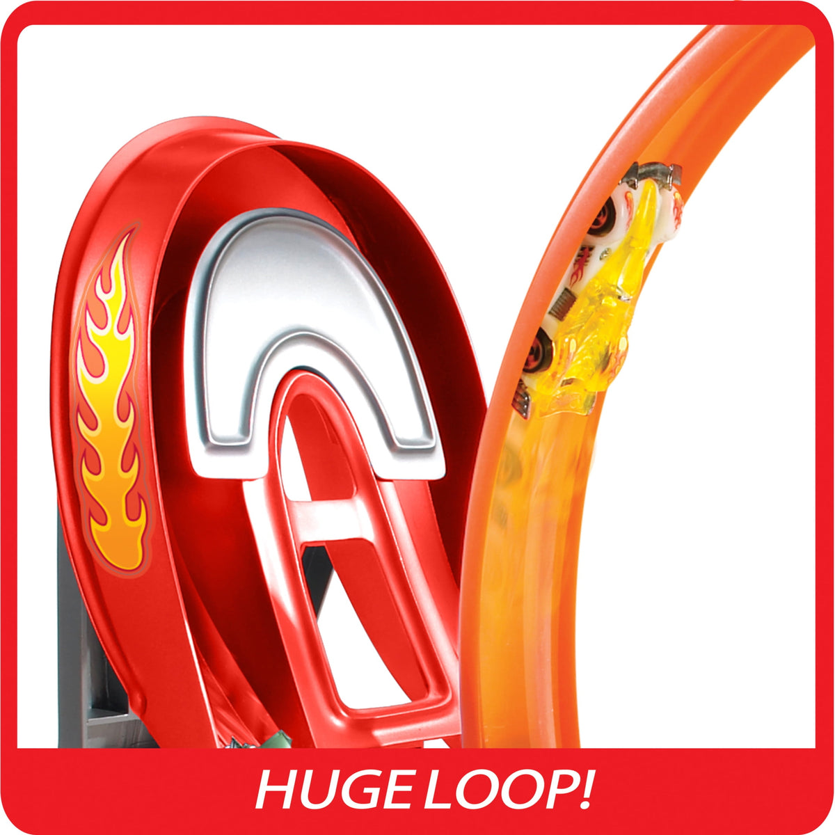 Hot Wheels Action Power Shift Motorized Raceway Track Playset with Booster & 5 Cars in 1:64 Scale