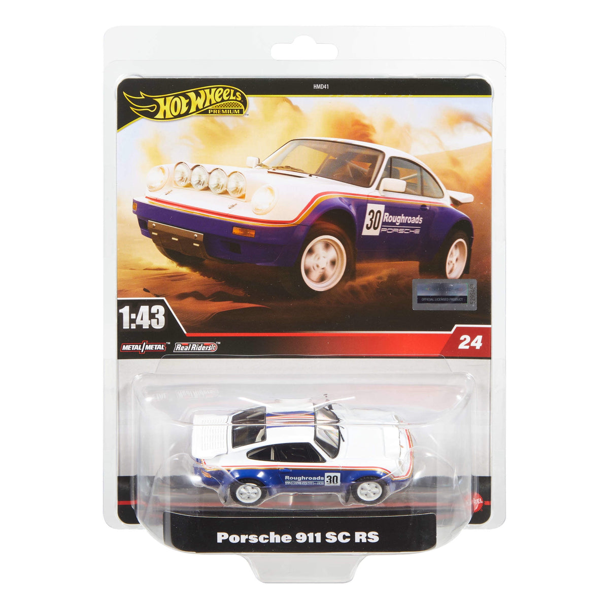 Hot Wheels Premium 1:43 Scale Real Riders Porsche 911 Die-Cast Car - view 6