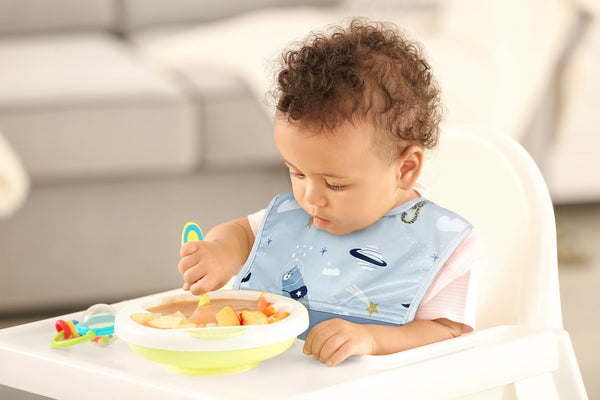 Kushies Silisoft Bib, Waterproof Top with Soft Silicone catch all pocket for Babies and Toddlers - view 2