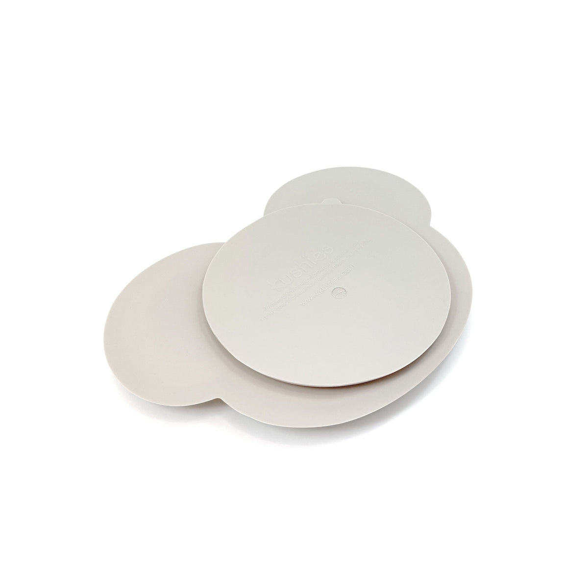 Kushies Silicone Divided Suction Plate, Unbreakable, Microwave Safe, Brown Bear - view 3