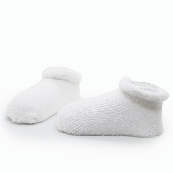 Kushies Newborn Terry Socks, 6 pack, White - view 2