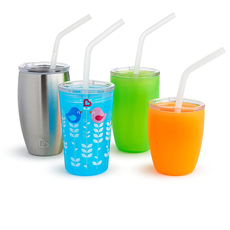 Munchkin Sippy and Straw Lids for Miracle 360 Cups, 3 Pack Set