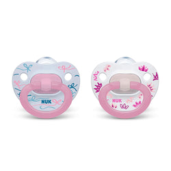 NUK Orthodontic Pacifiers, 18-36 Month, Pink, 2 Pack
