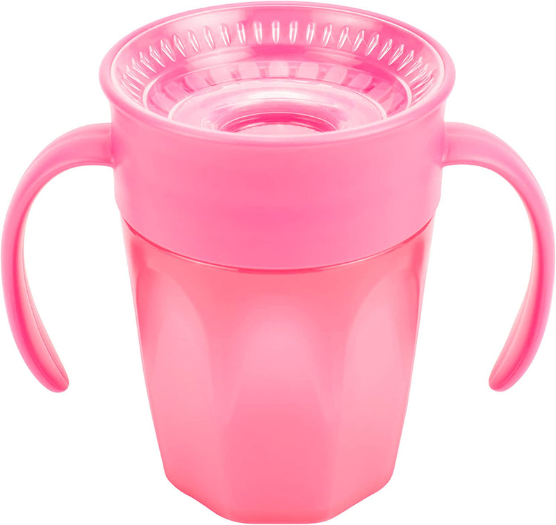 Dr. Brown's Cheers 360 Spoutless Training Cup, 6m+, 7oz, Pink