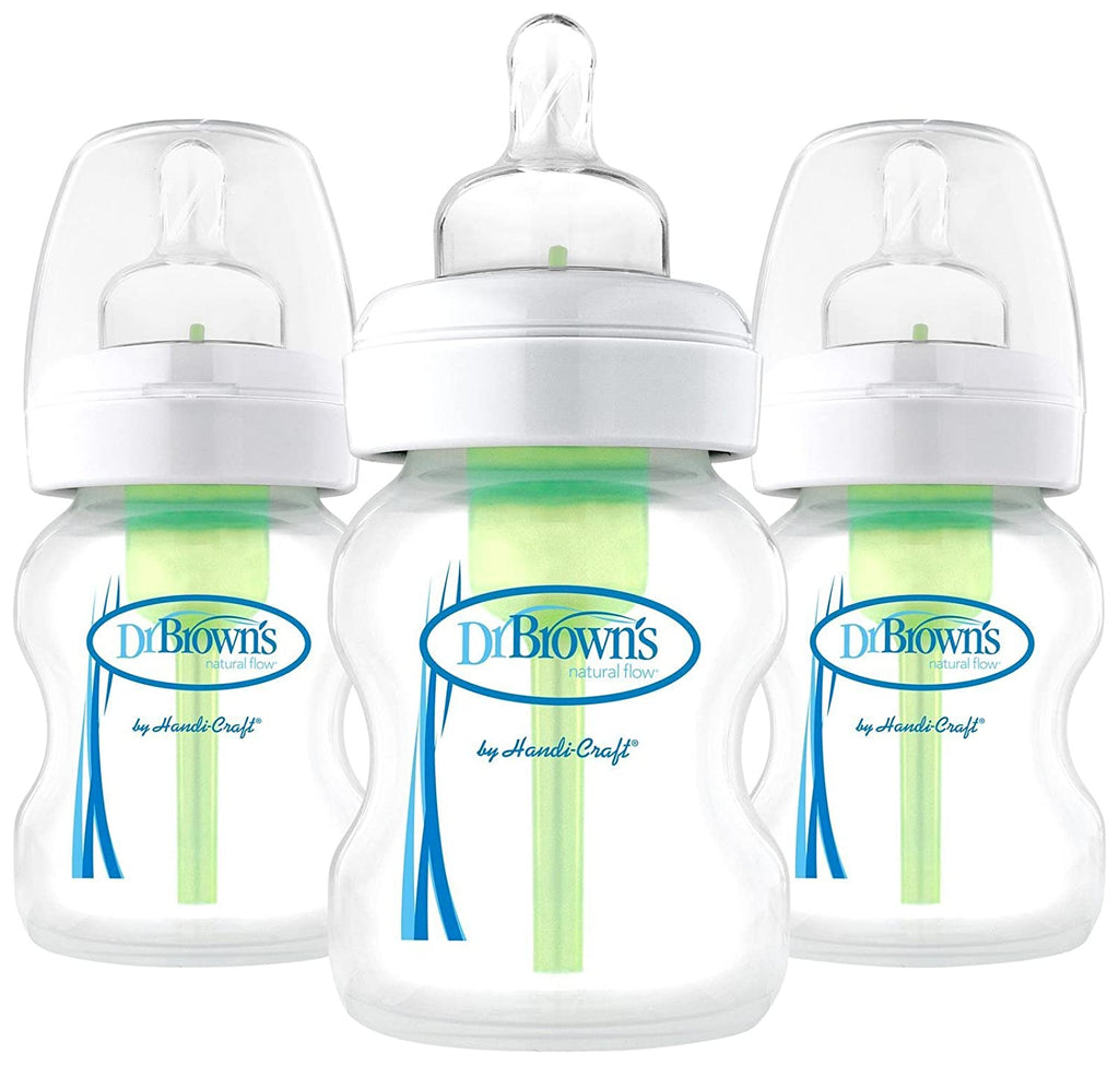Dr. Brown's Options+ Wide Neck Bottle, 3 Pack, Clear, 5 oz
