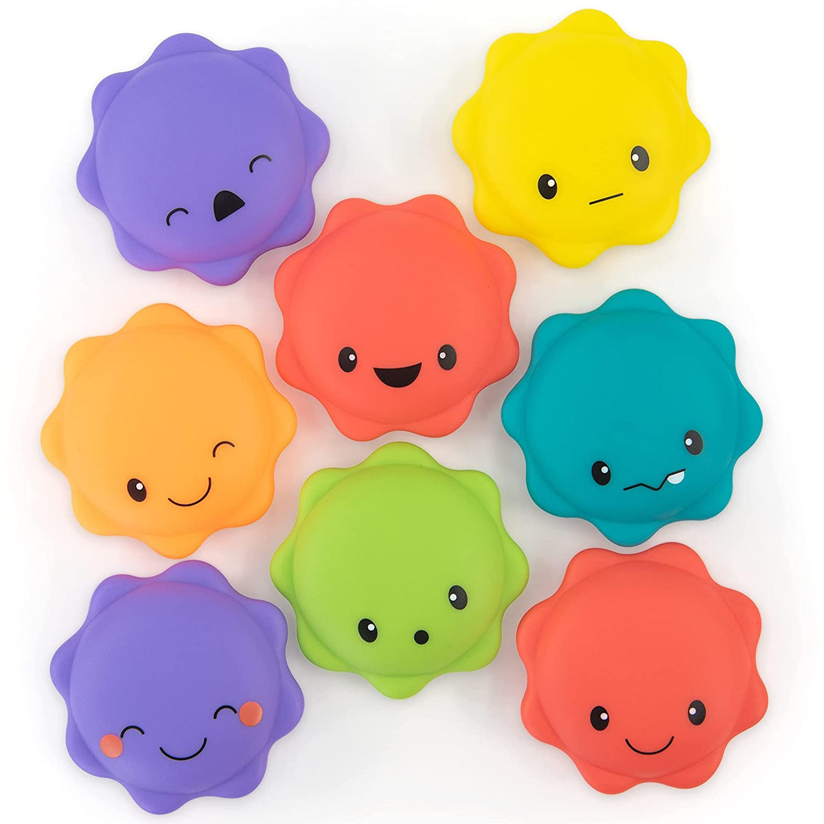 Sassy Macaron Bath Squirter Toys, 8 Piece