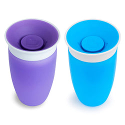 Munchkin Miracle 360 Sippy Cup, Blue/Purple, 10 Oz, 2 Count