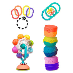 Sassy The Mover & Shaker Sensory Toy Gift Set, 7 Piece