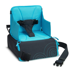 Munchkin Brica GoBoost Travel Booster Seat, Blue/Grey , 11.5x5.5x11.5 Inch