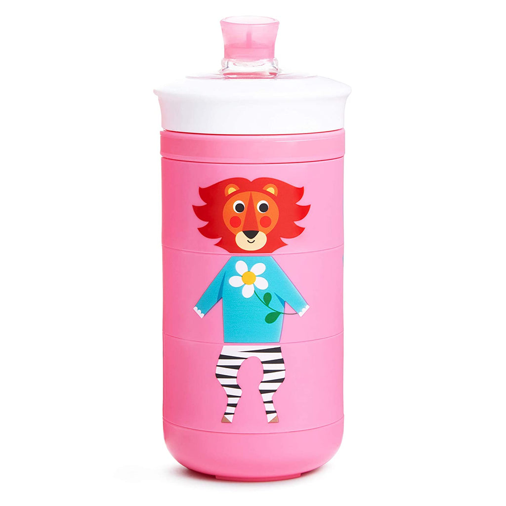 Munchkin Twisty Mix & Match Animals Bite Proof Sippy Cup, 9 Oz, Pink