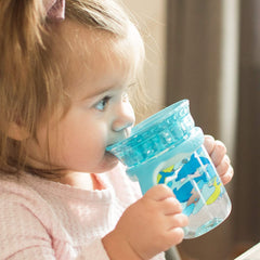 NEW Angel Of Mine Baby Spill Proof Sippy Cup Blue Whale