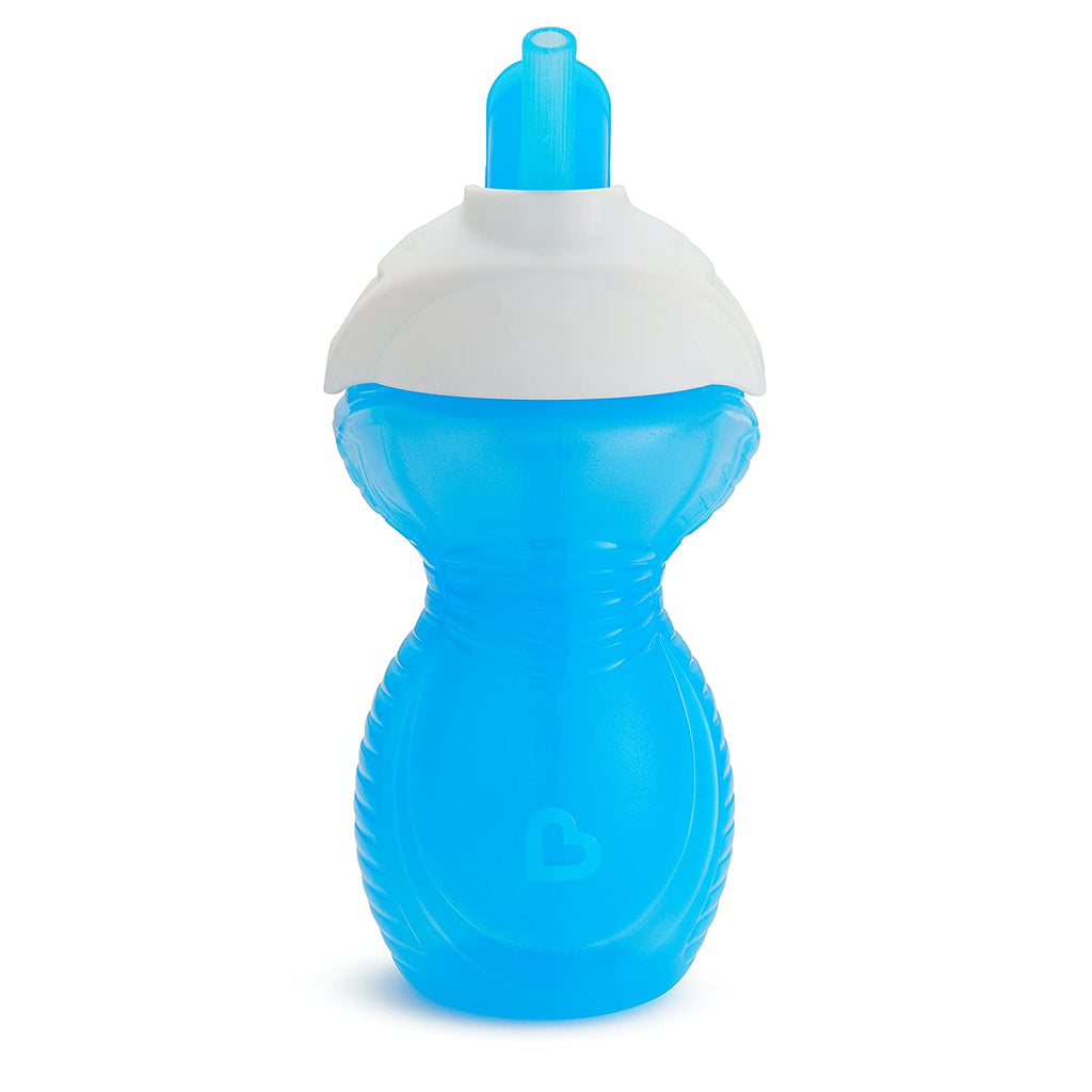 Munchkin Click Lock Weighted Flexi Straw Trainer Cup - Blue - 7 oz