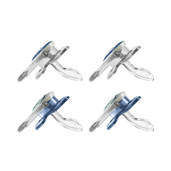 Dr. Brown's PreVent Orthodontic Baby Pacifier, Stage 1, 0-6m, 4-Pack, Glow in the Dark - blue
