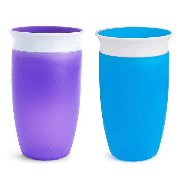 Munchkin Miracle 360 Sippy Cup, Blue/Purple, 10 Oz, 2 Count