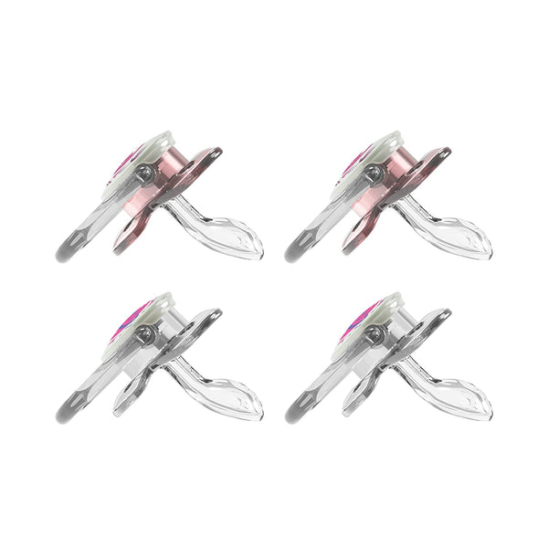 Dr. Brown's PreVent Orthodontic Baby Pacifier, Stage 2, 6-18m, 4-Pack, Glow in the Dark - Pink
