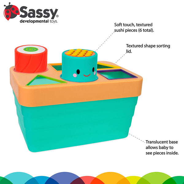 Sassy Sushi Sorter STEM learning toy, 6 Months plus