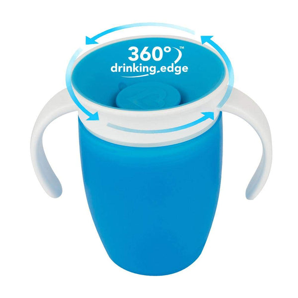 Munchkin Miracle 360 Trainer Cup, 7 Ounce, Blue