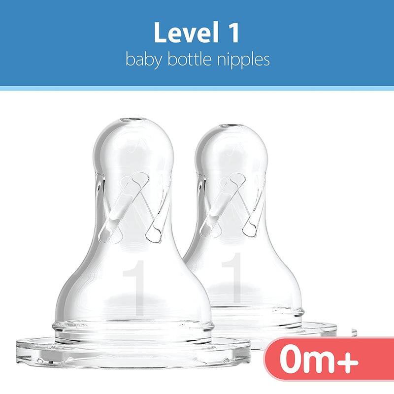 Dr. Brown's Original Nipple, Level 1 (0m+), 6 Pack