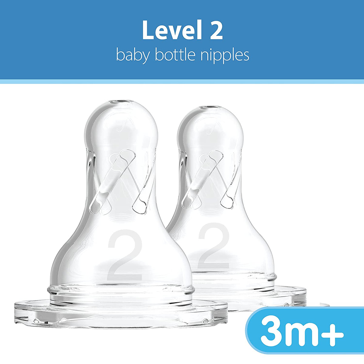 Dr. Brown's Original Nipple, Level 2 (3m+), 6 Count