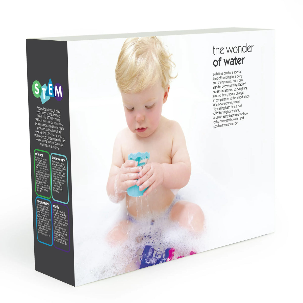 Sassy 8 Piece Rain Barrels Connecting Funnels Bath Toy