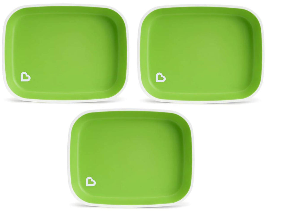 Munchkin Splash Plates 3 Pack (Green)