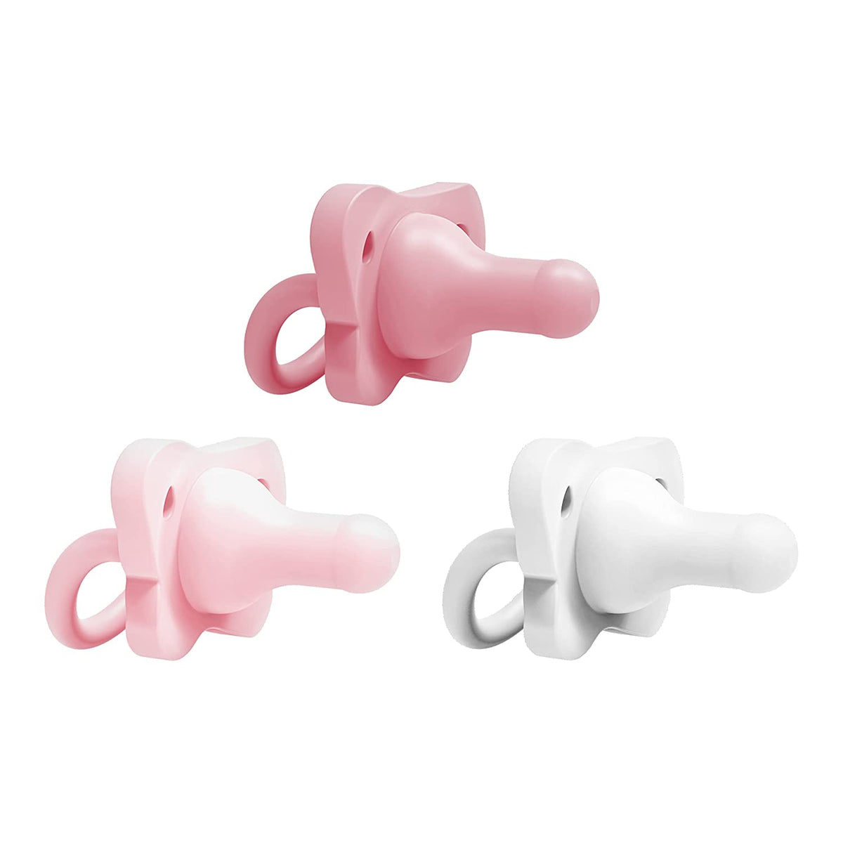 Dr. Brown's HappyPaci 100% Silicone Pacifier 0-6m, Girl, 3 Pack