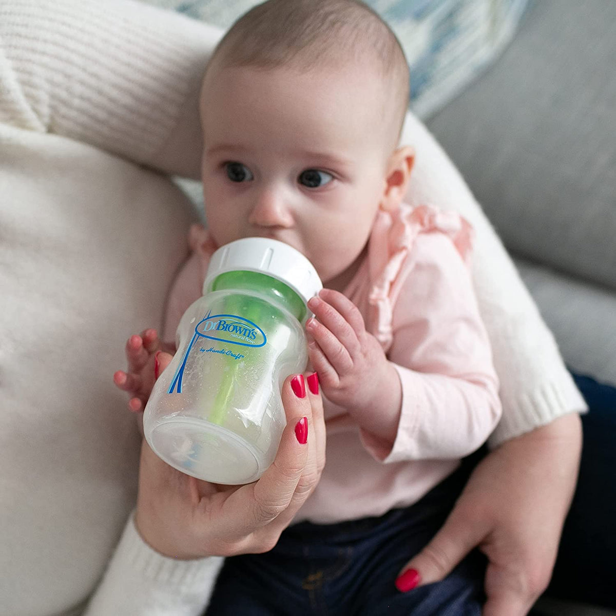 Dr. Brown's Options+ Wide-Neck Baby Bottle Nipple, Level 4 (9 Months+), 6 Count