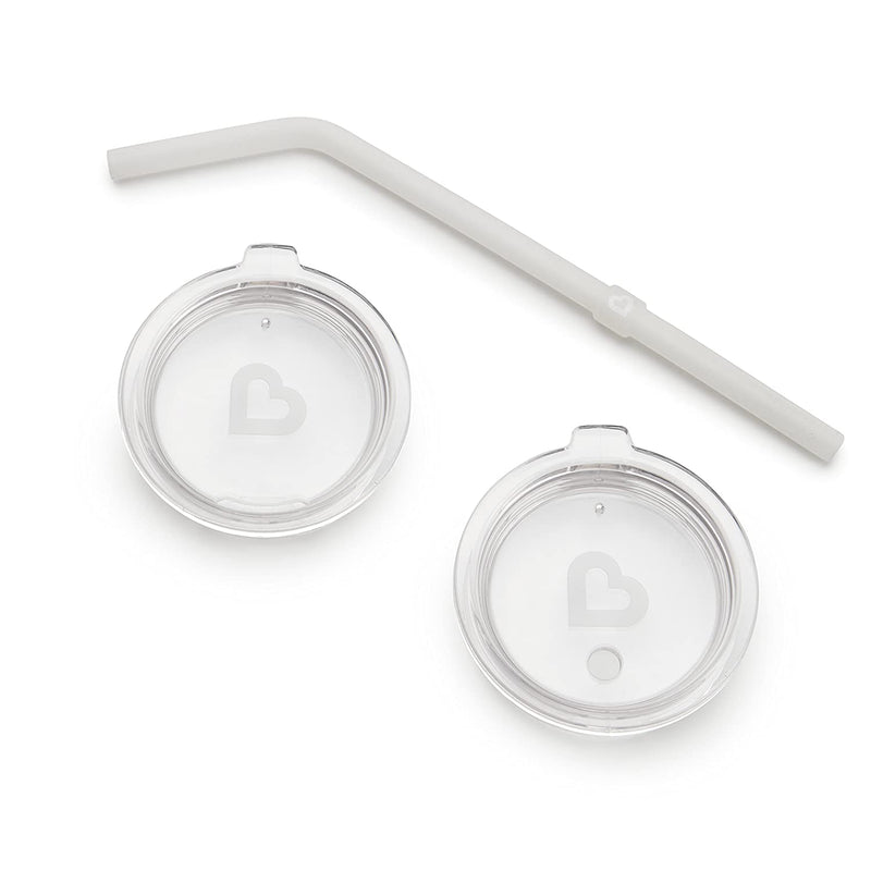 Munchkin Sippy and Straw Lids for Miracle 360 Cups, 3 Pack Set