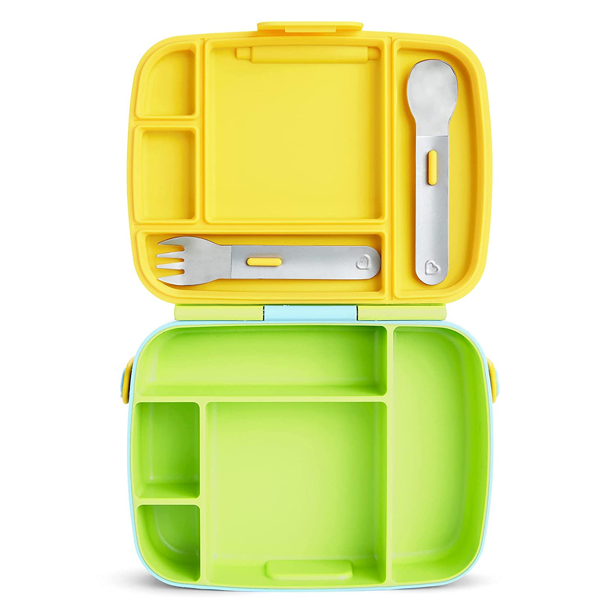 Munchkin Bento Box Toddler Lunch Box, Green