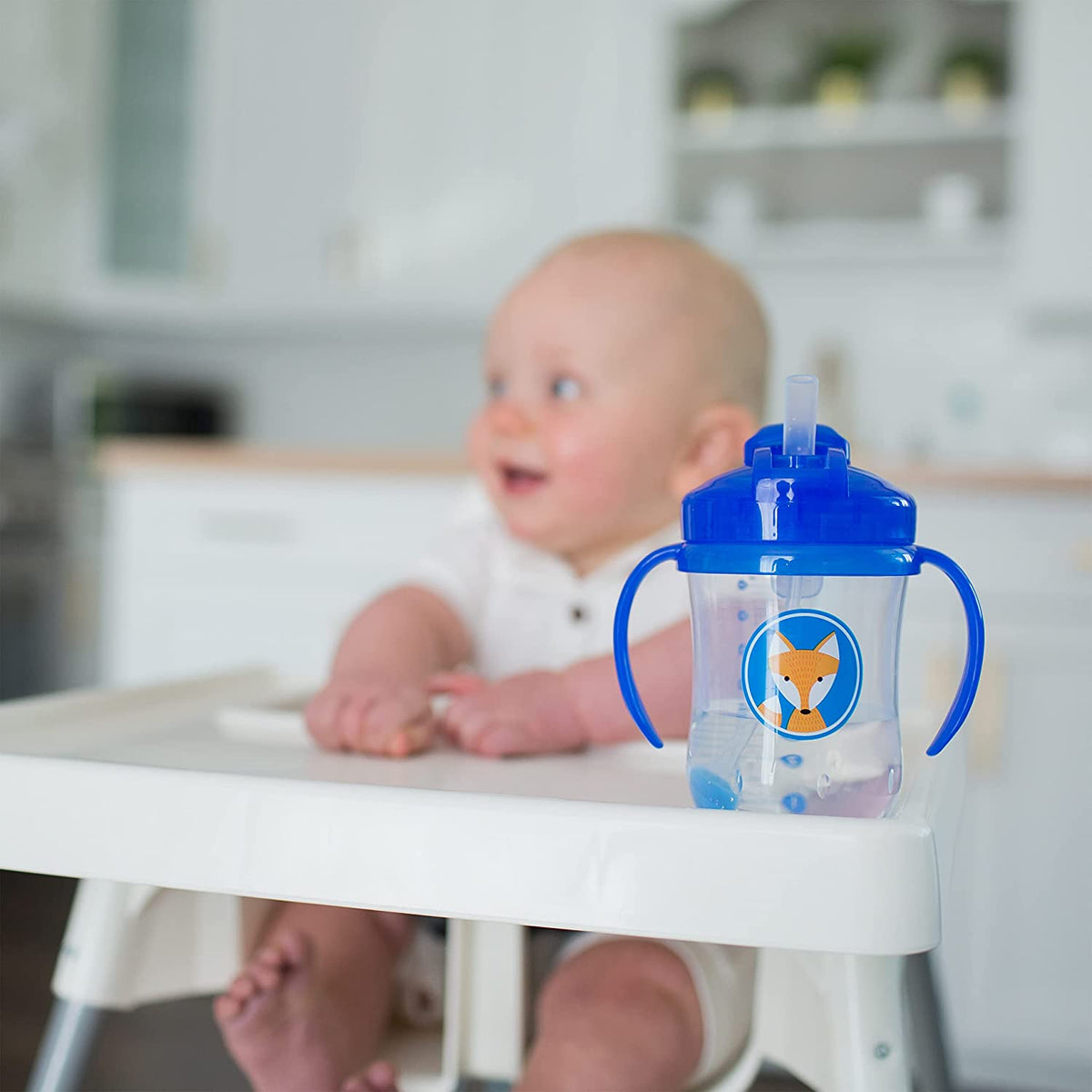 Dr. Brown's Baby's First Straw Cup Sippy Cup with Straw - Blue - 9oz - 6m+