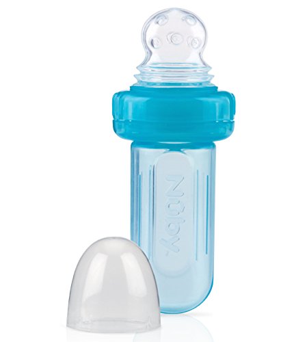 Nuby EZ Squee-Z Silicone Self Feeding Baby Food Dispenser - Colors May Vary