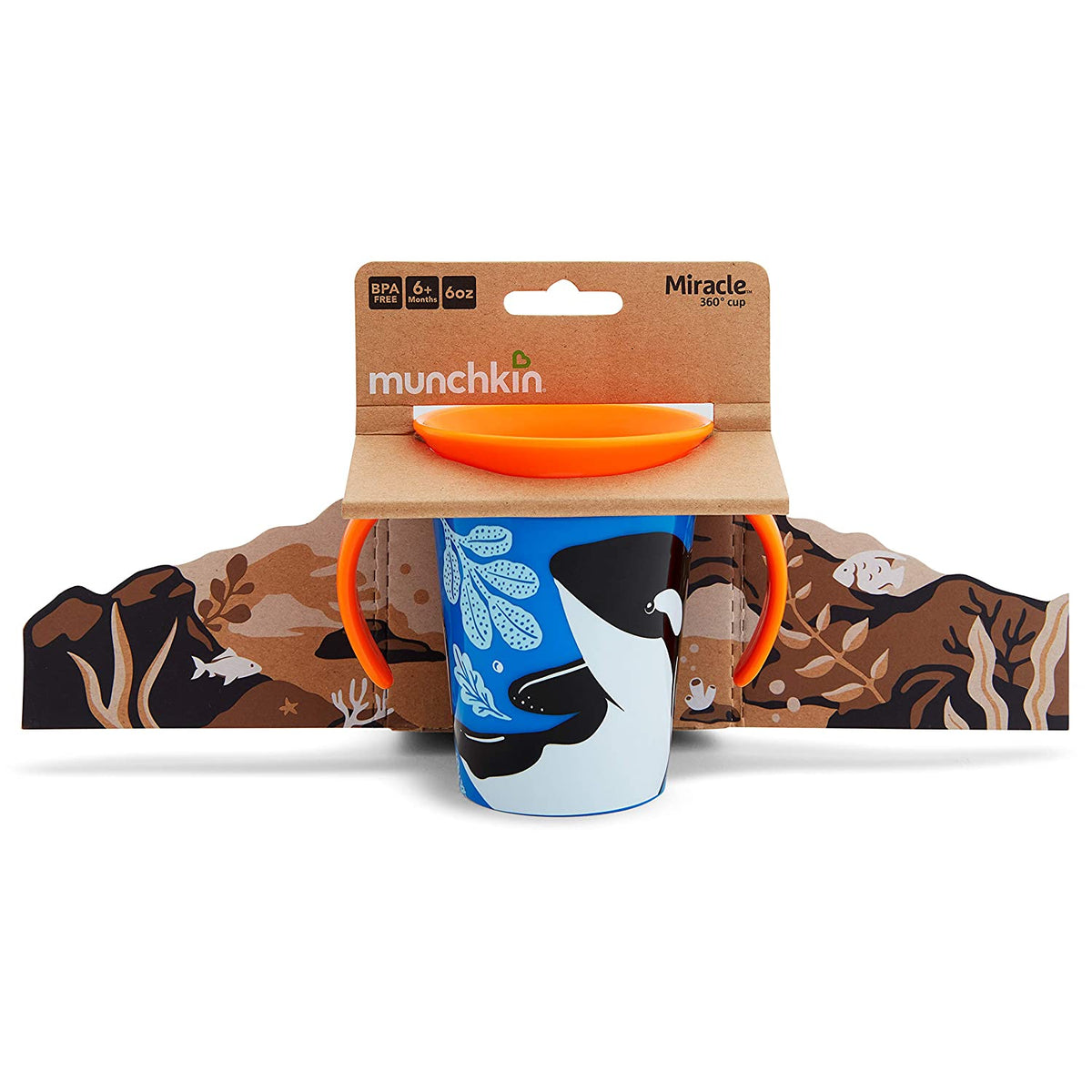 Munchkin Miracle 360 WildLove Trainer Cup, 6oz, Orca