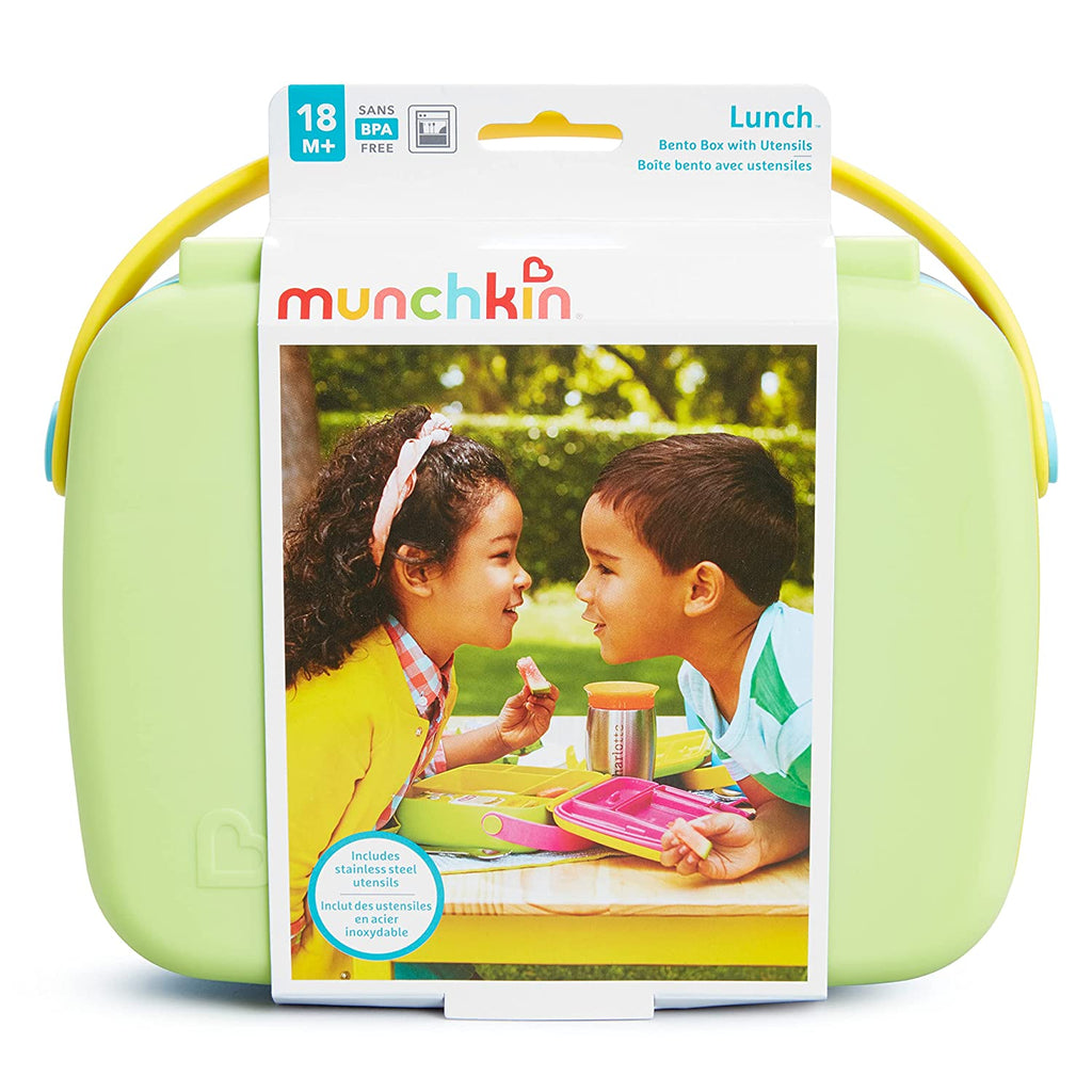 Munchkin Bento Box Toddler Lunch Box Green