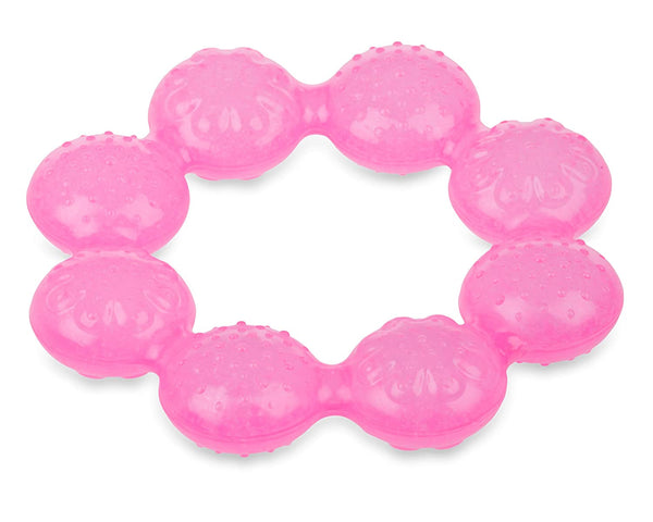 Nuby IcyBite Soother Ring Teether, Pink, 2 Count