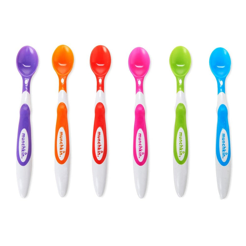 Munchkin 3 Pack Stay Put Suction Bowls with 6 Pack Soft Tip Infant Spoons
