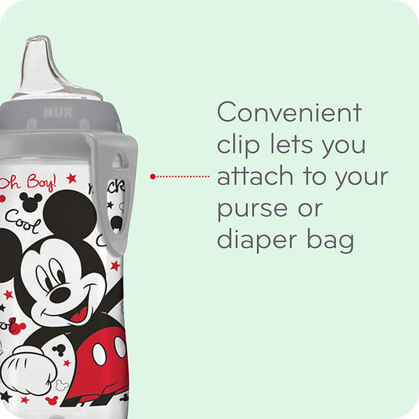 NUK Disney Active Cup, 10oz, Mickey and Minnie Mouse, 2 Pack