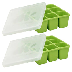 NUK Homemade Baby Food Flexible Freezer Tray and Lid Set, 2 Pack