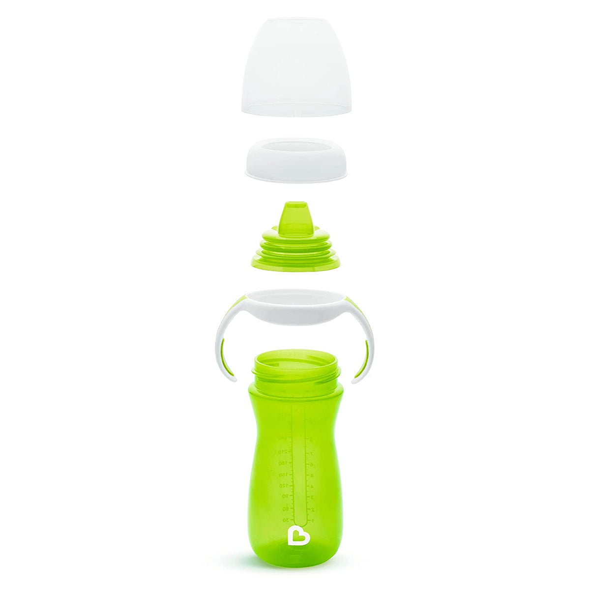 Munchkin Gentle Transition Sippy Cup with Removable Trainer Handles, 10oz, Green