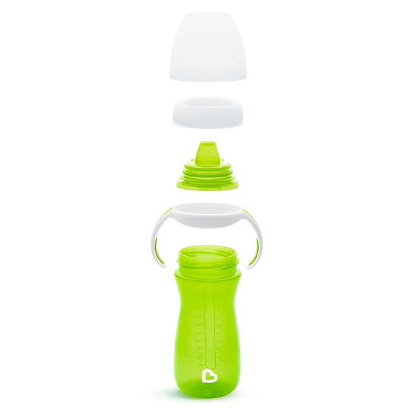 Munchkin Gentle Transition Sippy Cup with Removable Trainer Handles, 10 oz, Green